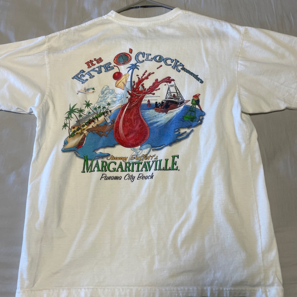 Jimmy Buffet Margaritaville “Its Five O’Clock Somewhere” Panama City Large Shirt